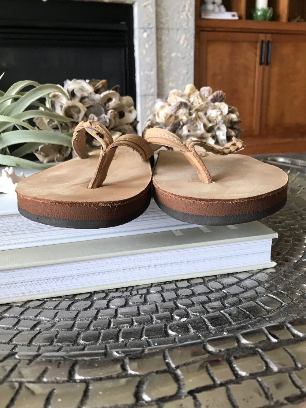 RAINBOW WOMEN’S FLIRTY BRAIDY FLIP FLOP SANDAL SIERRA BROWN SIZE XL 8.5 - 9.5 - Picture 4 of 13